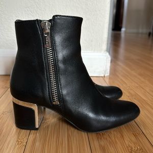 Cute leather booties from DKNY size 6